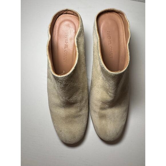 Rachel Comey Womens Mars Mules Suede Bone Size 7 Wood Heel Boot - Picture 6 of 7